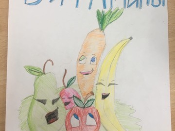 В #НОШ2 прошел экспресс-конкурс детского рисунка «Здорово питаться – витаминов набираться!» : Фото №