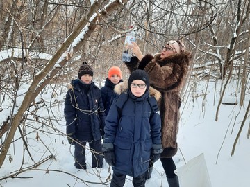 Ребята 4С класса запустили акцию «Покормите птиц зимой» : Фото №