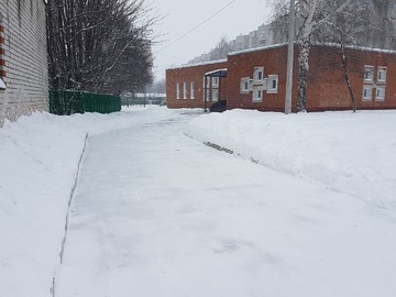Уборка территории от снега и наледи 14.01.2021 г. : Фото №