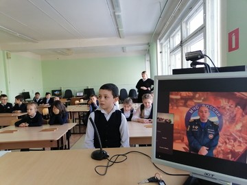 Ученики #НОШ2 подключились к онлайн-уроку безопасности от ГИМС МЧС России по ЧР : Фото №