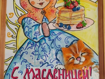 На школьном вернисаже искусств открылась выставка открыток «Эх, Масленица!» : Фото №
