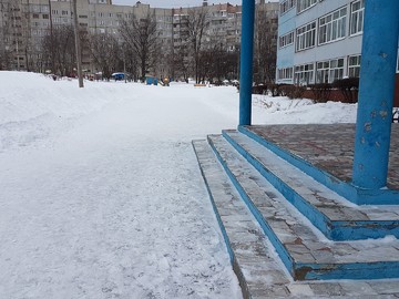 Уборка территории от снега и наледи 16.03.2021 г. : Фото №