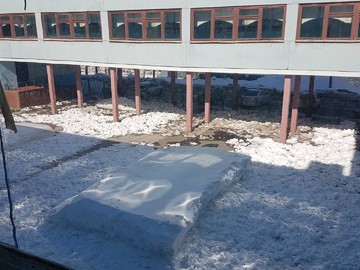 Ворошение снега, уборка наледи и мусора 29.03.2021 г. : Фото №