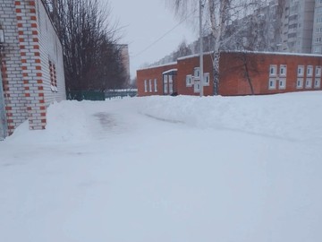 Хозяйственная служба #НОШ2 круглосуточно расчищает территорию от снега : Фото №