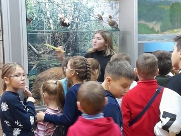 Ученики 2М и 3П классов посетили живой урок - экскурсию в секции «Природа и человек» Чувашского национального музея : Фото №