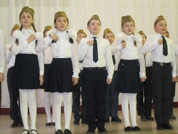 Конкурс инсценированной военно-патриотической песни среди 4 классов : Фото №
